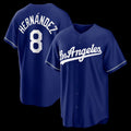 Los Angeles Dodgers #8 Enrique Hern¨¢ndez Royal Alternate Replica Baseball Jersey