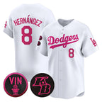 Los Angeles Dodgers #8 Enrique Hernández White 2026 Mother’s Day Vapor Premier Limited Stitched Baseball Jersey