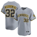Milwaukee Brewers #32 Jacob Misiorowski Gray Limited Stitched Baseball Jerseys