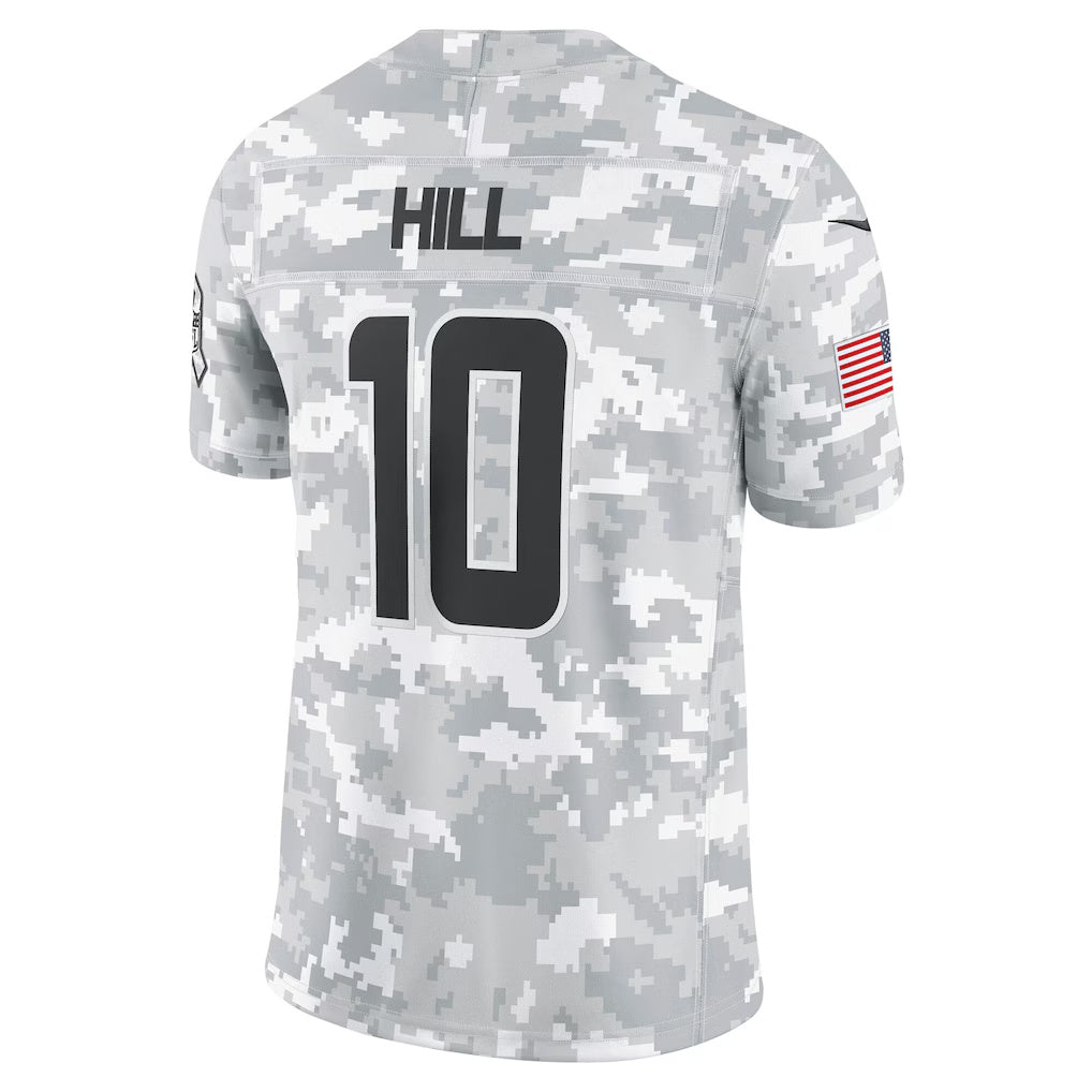 M.Dolphins #10 Tyreek Hill 2024 Salute to Service Football Jersey