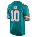 M.Dolphins #10 Tyreek Hill Aqua Alternate Game Football Jersey