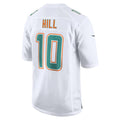 M.Dolphins #10 Tyreek Hill White Fashion Game Football Jersey