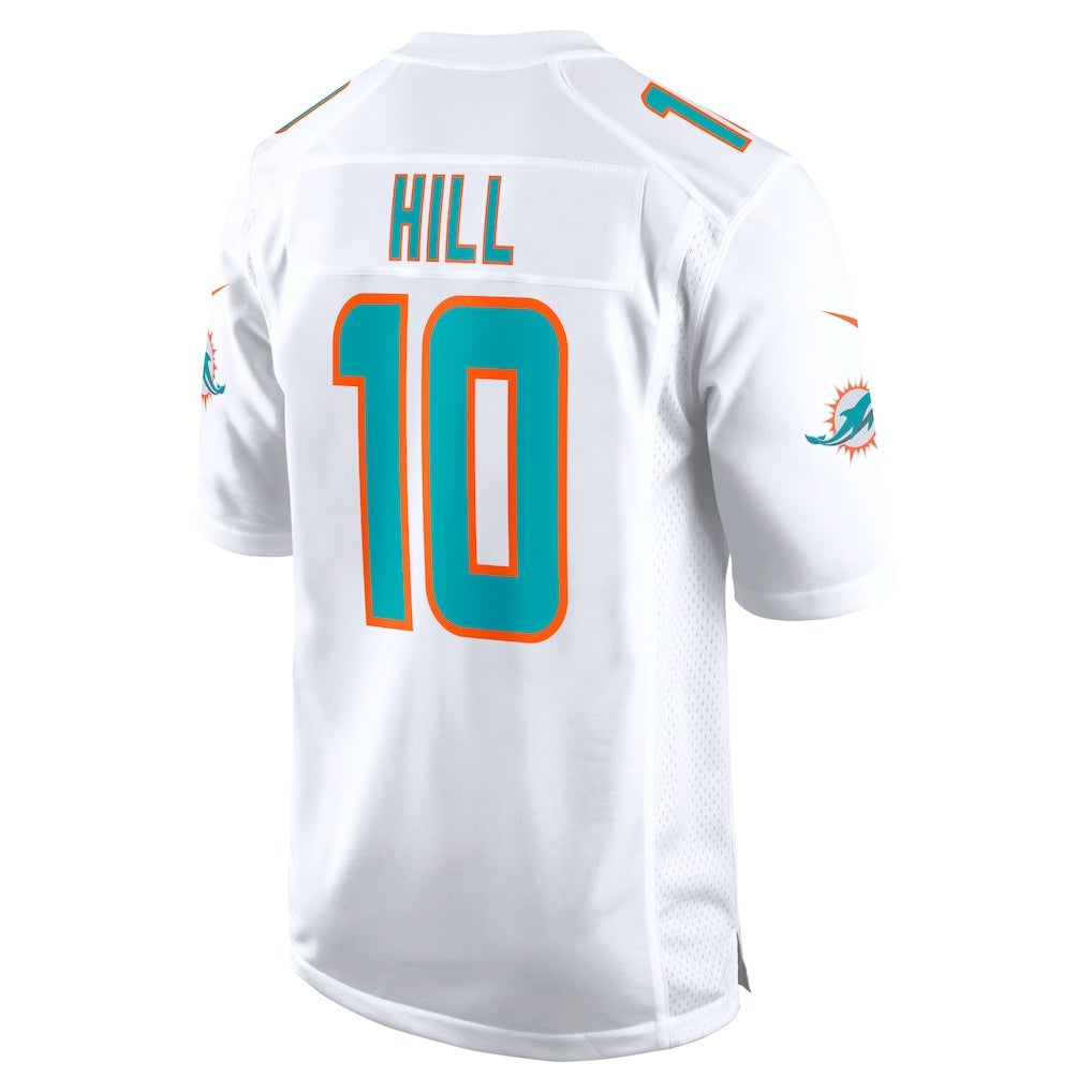 M.Dolphins #10 Tyreek Hill White Game Football Jersey