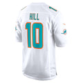 M.Dolphins #10 Tyreek Hill White Game Football Jersey