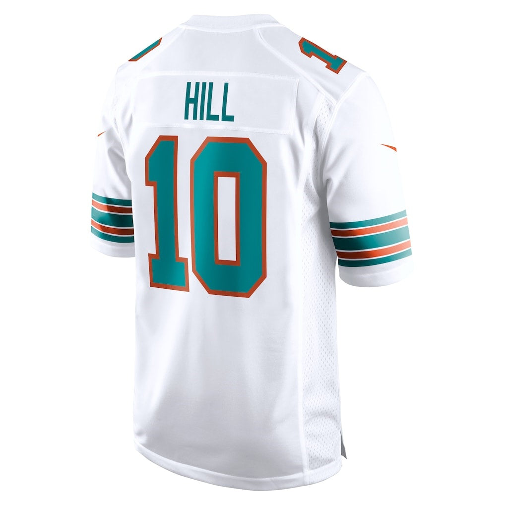 M.Dolphins #10 Tyreek Hill White Alternate Game Football Jersey