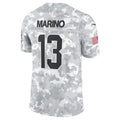 M.Dolphins #13 Dan Marino Arctic Camo 2024 Salute to Service Retired Player Limited Football Jersey