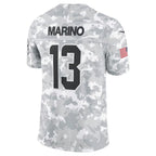 M.Dolphins #13 Dan Marino Arctic Camo 2024 Salute to Service Retired Player Limited Football Jersey