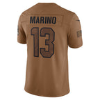 M.Dolphins #13 Dan Marino Brown Salute To Service Retired Player Limited Football Jersey
