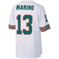 M.Dolphins #13 Dan Marino Mitchell & Ness White Big & Tall Retired Player Replica Football Jersey
