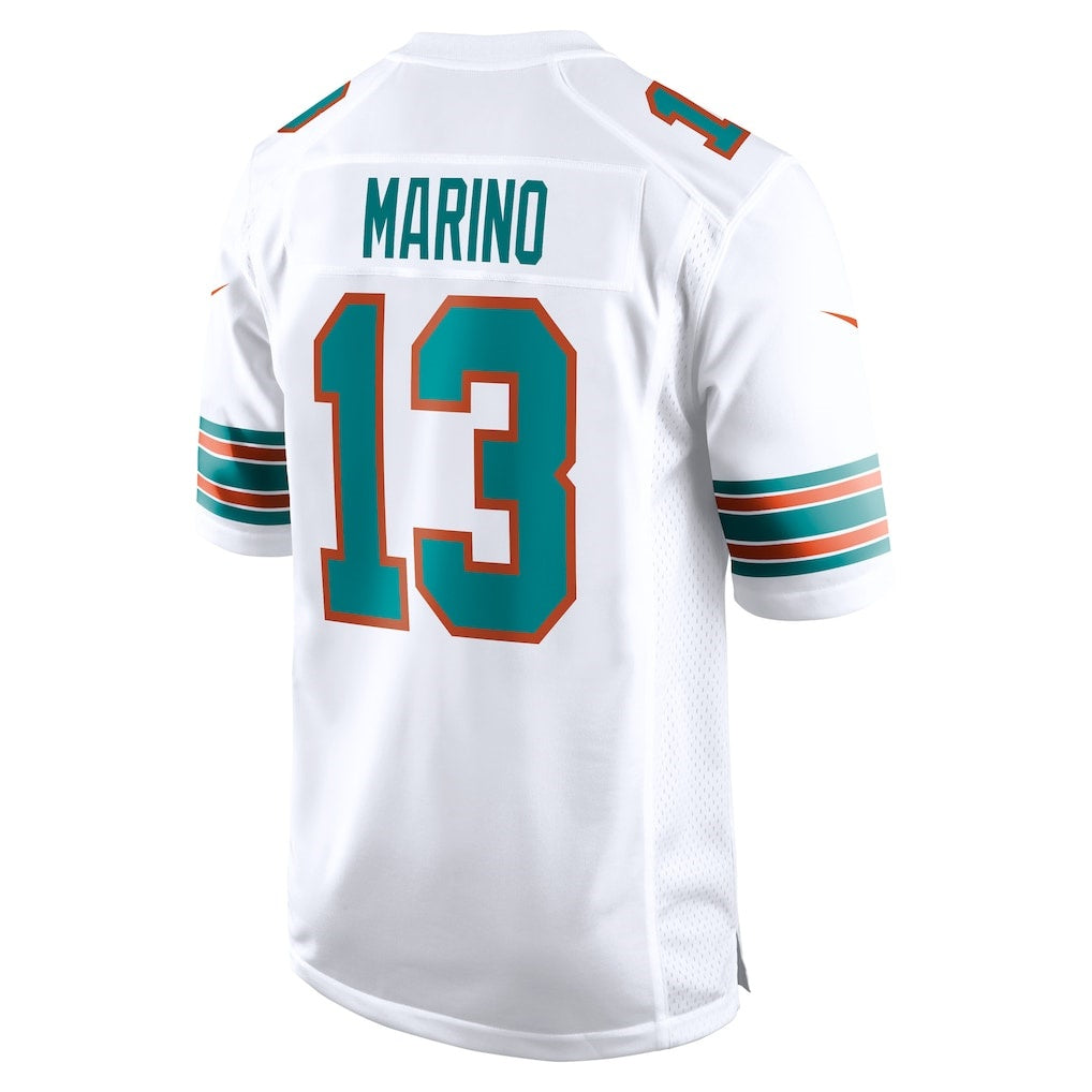 M.Dolphins #13 Dan Marino White Retired Player Football Jersey