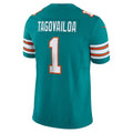 M.Dolphins #1 Tua Tagovailoa Aqua Vapor F.U.S.E. Limited Football Jersey
