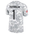 M.Dolphins #1 Tua Tagovailoa Arctic Camo 2024 Salute to Service Limited Football Jersey