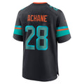 M.Dolphins #28 De’Von Achane 2025 Rivalries Collection Game Jersey - Pitch Blue