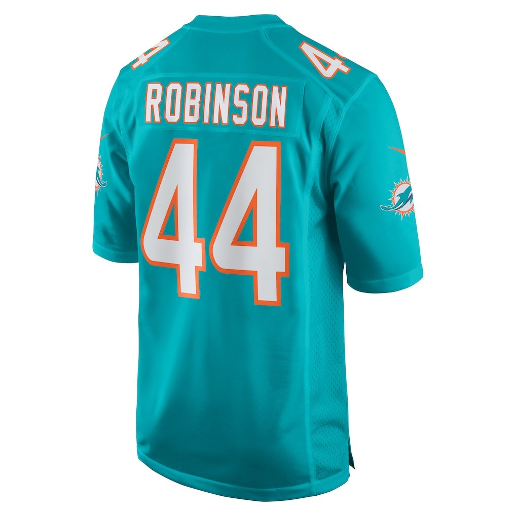 M.Dolphins #44 Chop Robinson Aqua Game Football Jersey