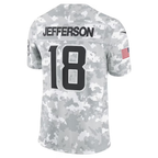 Justin Jefferson Vikings #18 Camo 2024 Salute to Service Limited Stitched Football Jersey