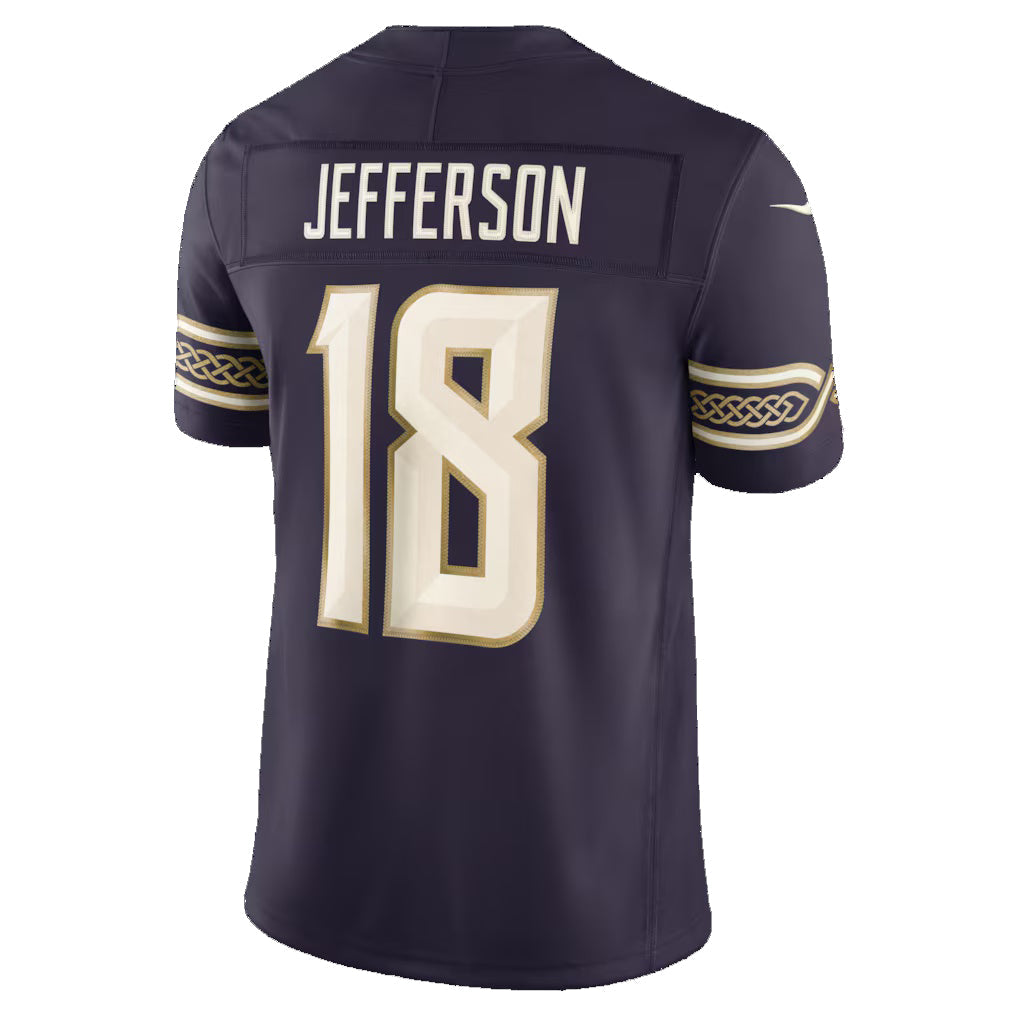 MN.Vikings #18 Justin Jefferson Purple 2026 Rivalries Collection Limited Football Stitched Jersey