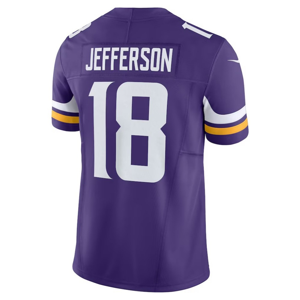 Justin Jefferson Vikings #18 Purple Vapor F.U.S.E. Limited Stitched Football Jerseys