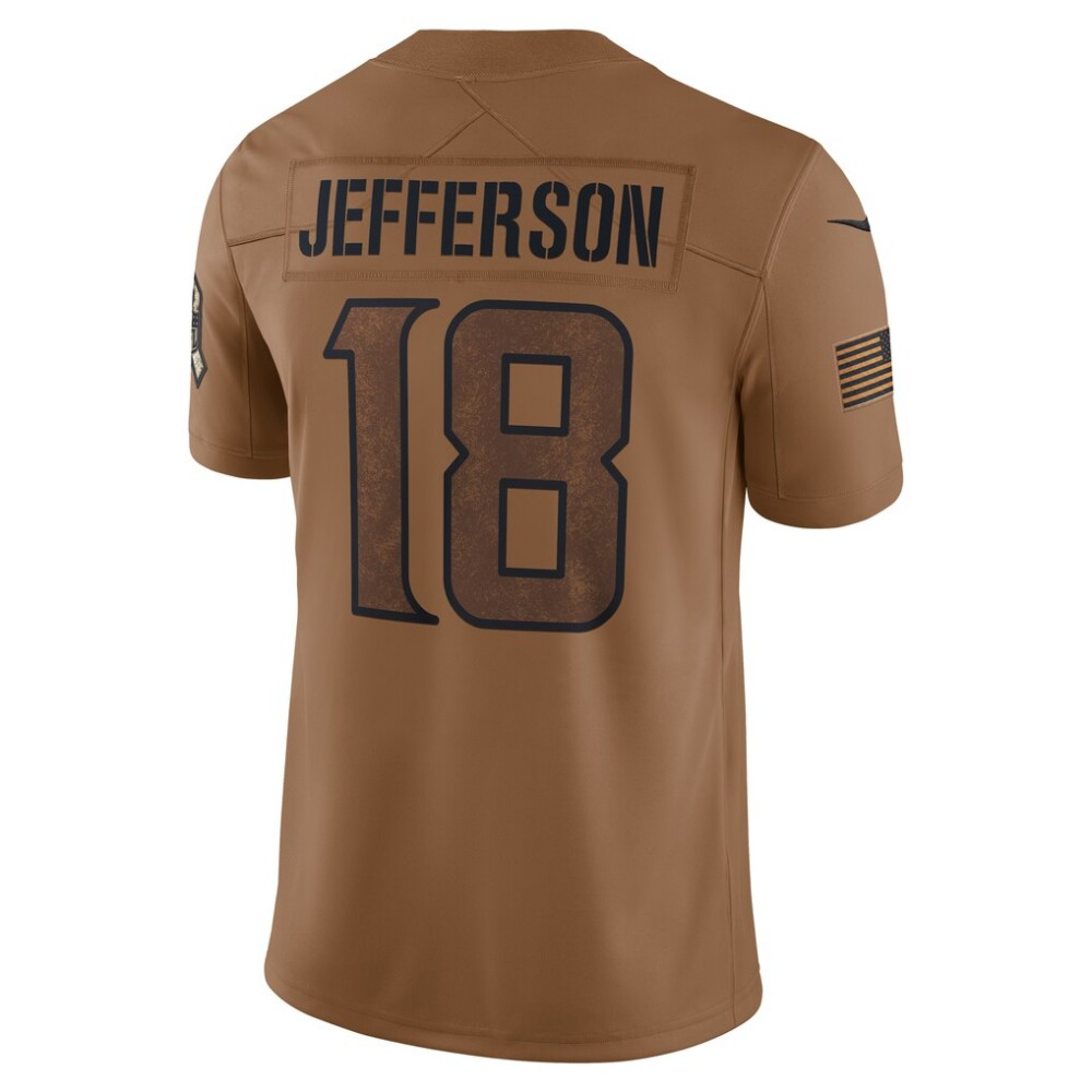 Justin Jefferson Vikings #18 Salute To Service Limited Stitched Football Jerseys