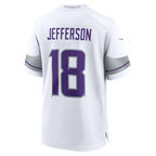 Justin Jefferson Vikings #18 White Alternate Game Stitched Football Jerseys