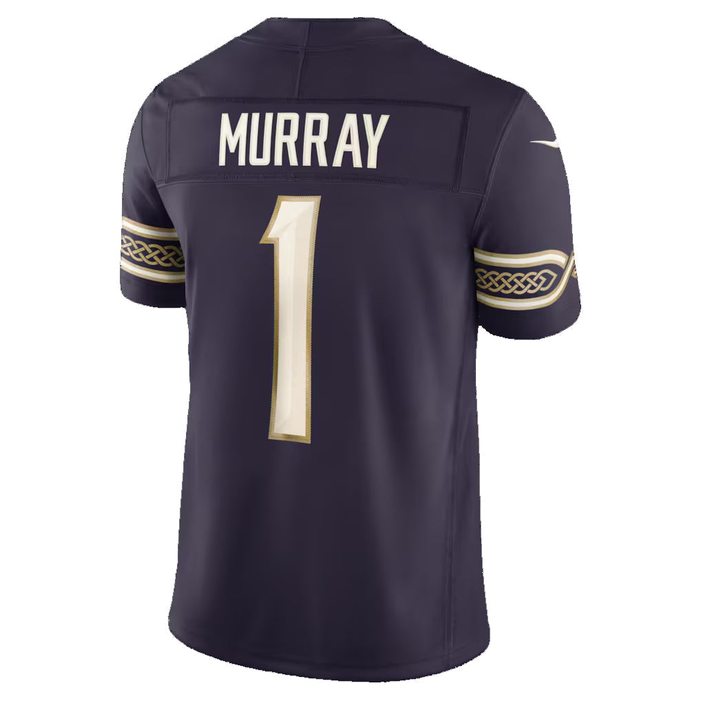 MN.Vikings #1 Kyler Murray Purple 2026 Rivalries Collection Game Football Stitched Jersey