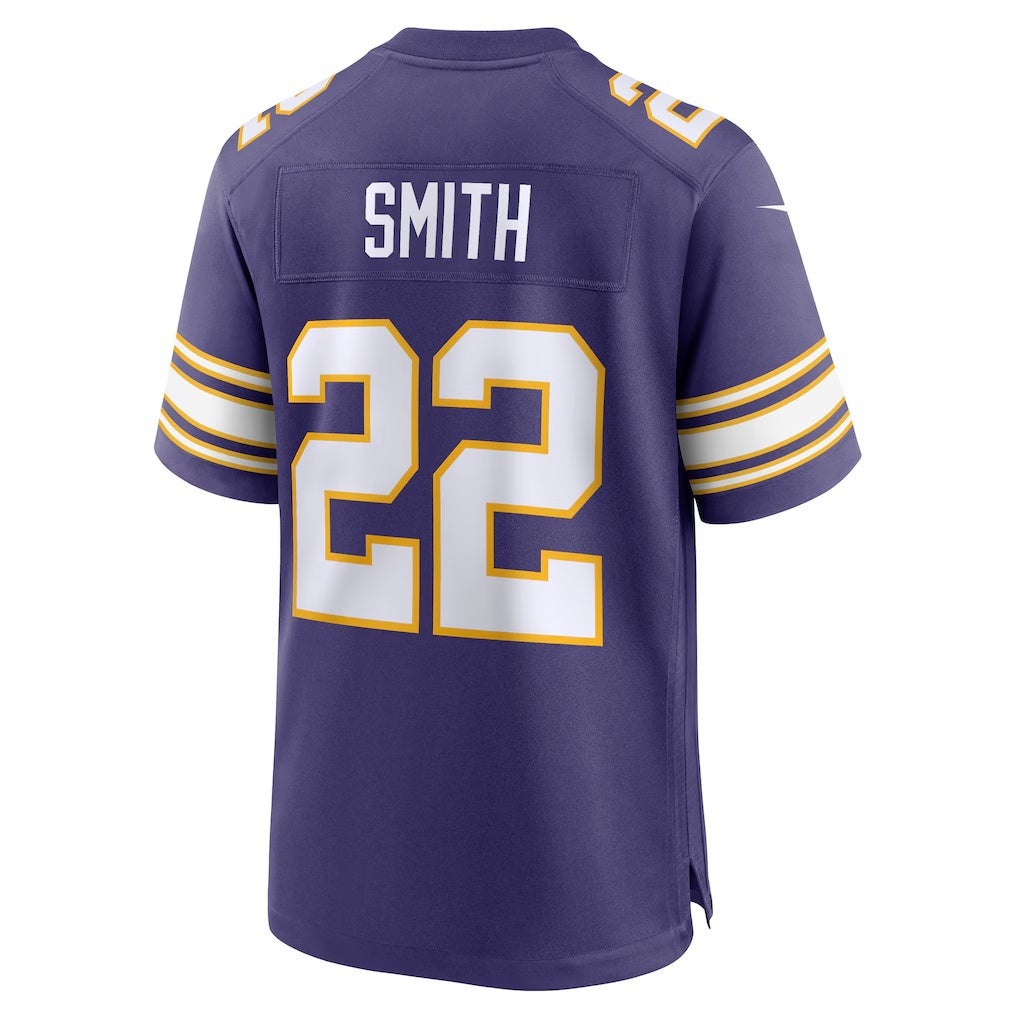 MN.Vikings #22 Harrison Smith Purple Classic Player Game Jersey