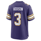 MN.Vikings #3 Jordan Addison Purple Alternate Game Jersey