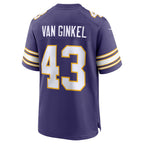 MN.Vikings #43 Andrew Van Ginkel Purple Alternate Game Jersey