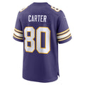 MN.Vikings #80 Cris Carter Purple Retired Player Alternate Game Jersey