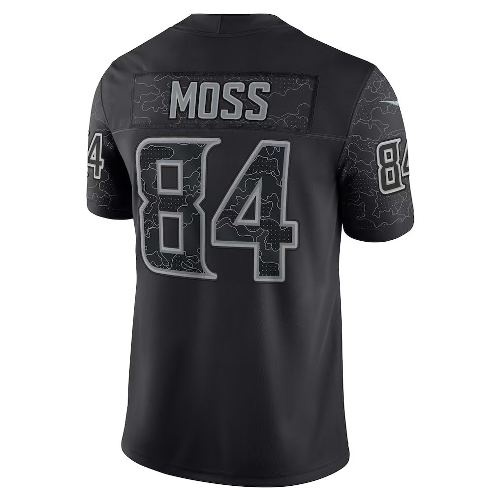 MN.Vikings #84 Randy Moss Black Retired Player RFLCTV Limited Jersey