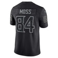 MN.Vikings #84 Randy Moss Black Retired Player RFLCTV Limited Jersey