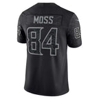 MN.Vikings #84 Randy Moss Black Retired Player RFLCTV Limited Jersey