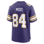 MN.Vikings #84 Randy Moss Purple Classic Retired Player Game Jersey