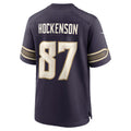 MN.Vikings #87 T.J. Hockenson Purple 2026 Rivalries Collection Game Football Stitched Jersey