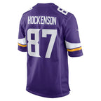 MN.Vikings #87 T.J. Hockenson Purple Game Player Jersey