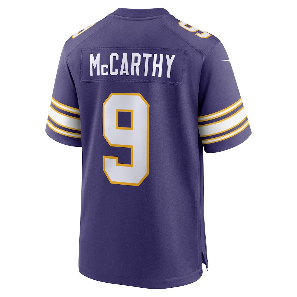 MN.Vikings #9 J.J. McCarthy Purple 2nd Alternate Player Game Jersey