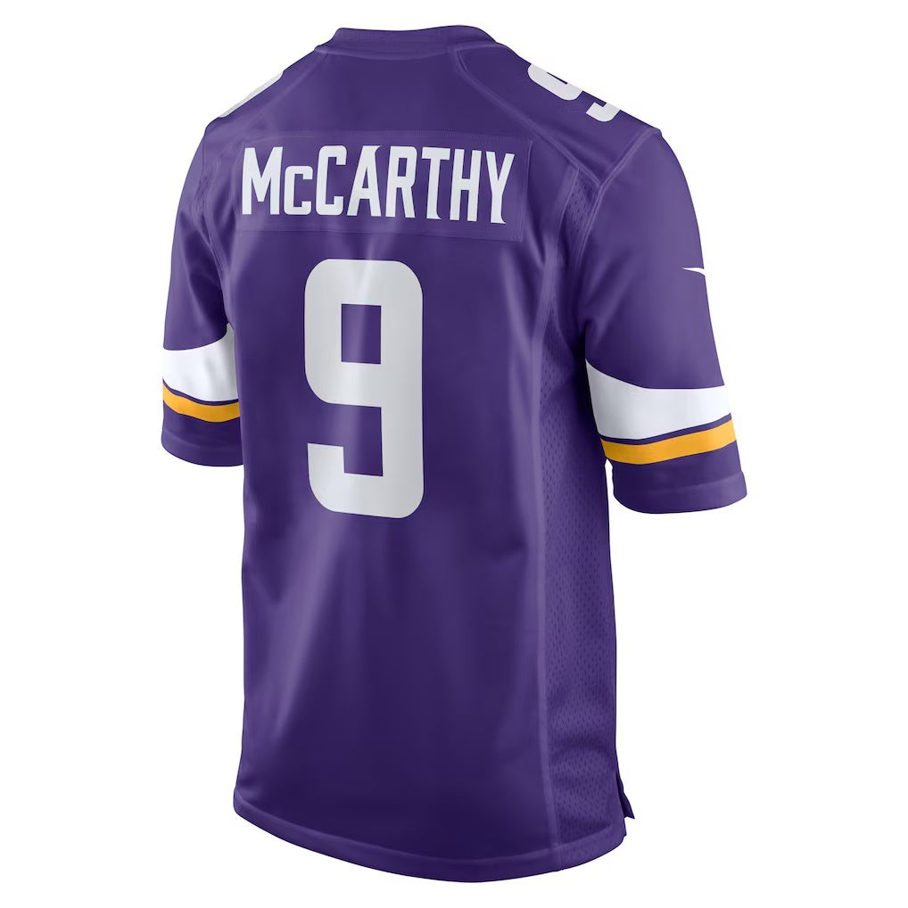 MN.Vikings #9 J.J. McCarthy Purple Player Game Jersey