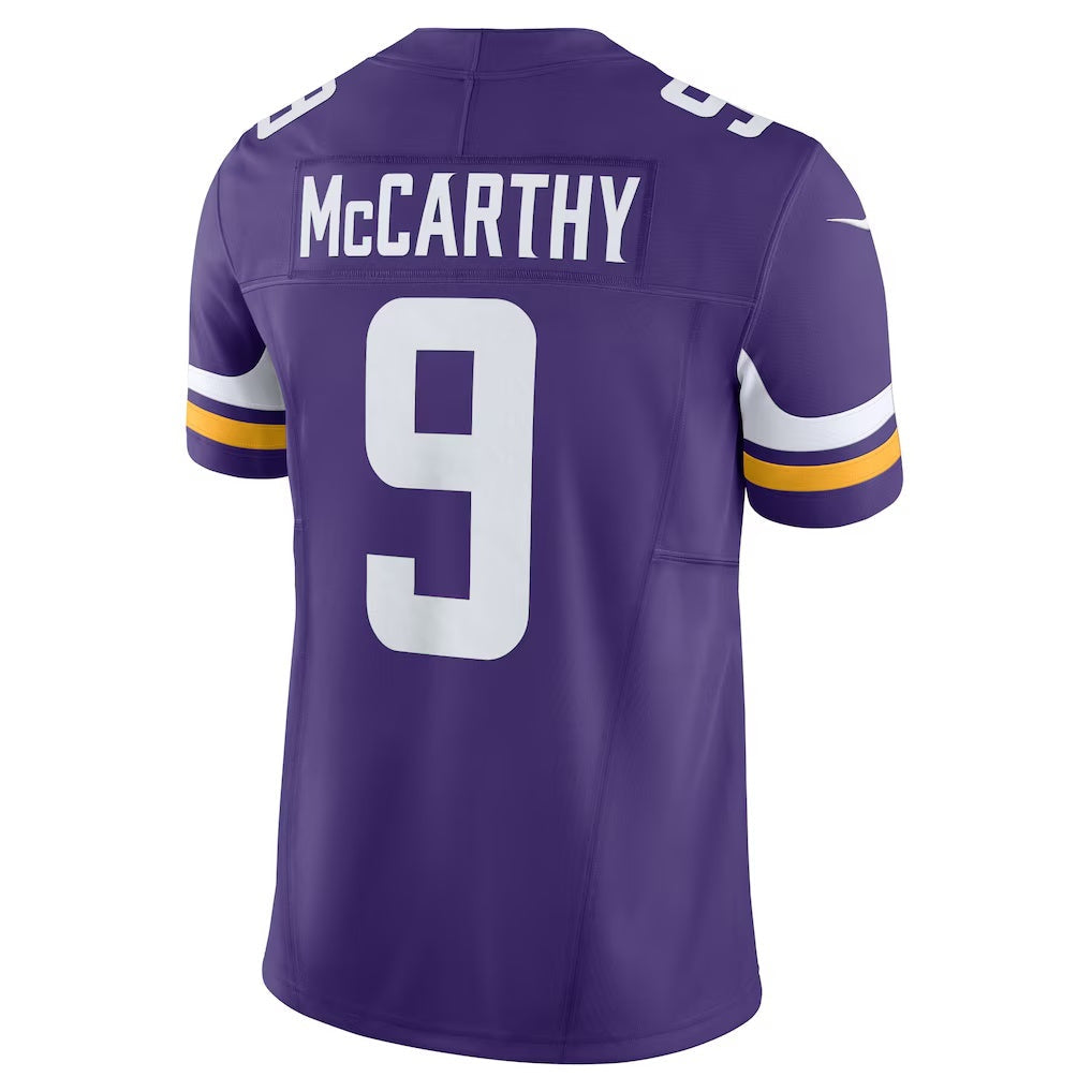 MN.Vikings #9 J.J. McCarthy Purple Vapor F.U.S.E. Limited Jersey