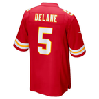 Mansoor Delane Chiefs #5 Red 2026 Draft Game Stitched Football Jersey