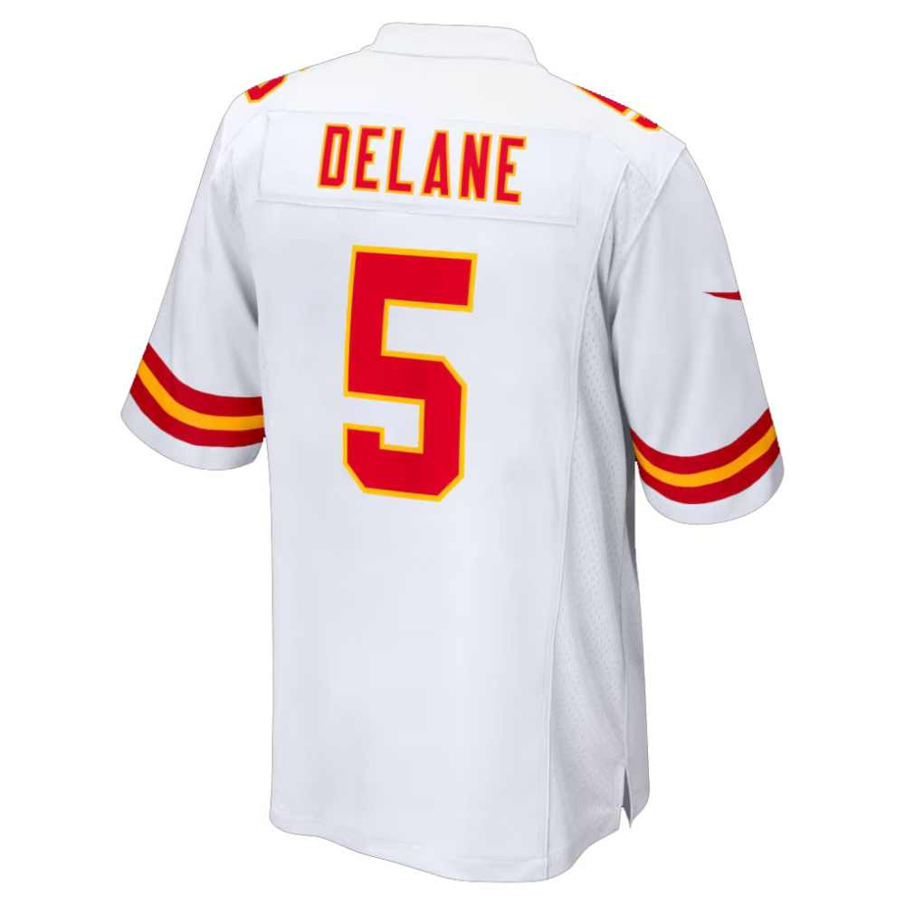Mansoor Delane Chiefs #5 White 2026 Draft Game Stitched Football Jersey