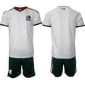 Custom Mexico Away White Shirt 2026 With Shorts