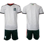 Custom Mexico Away White Shirt 2026 With Shorts