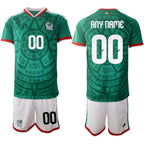 Custom Mexico Home Green Shirt 2026 With Shorts