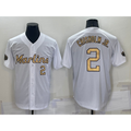 Miami Marlins #2 Jazz Chisholm Jr Number White 2022 All Star Stitched Cool Baseball Jersey