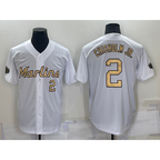 Miami Marlins #2 Jazz Chisholm Jr Number White 2022 All Star Stitched Cool Baseball Jersey