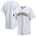 Milwaukee Brewers Blank White 2022 All-Star Cool Base Stitched Baseball Jersey