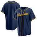 MMilwaukee Brewers Navy Alternate Replica Team Baseball Jersey