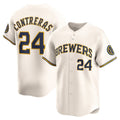 Milwaukee Brewers #24 William Contreras Cream Home Limited Player Baseball Jersey
