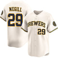 Milwaukee Brewers #29 Trevor Megill Cream 2025 Limited Stitched Baseball Jersey