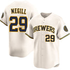 Milwaukee Brewers #29 Trevor Megill Cream 2025 Limited Stitched Baseball Jersey