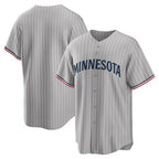 Minnesota Twins Gray Road Replica Team Baseball Jersey